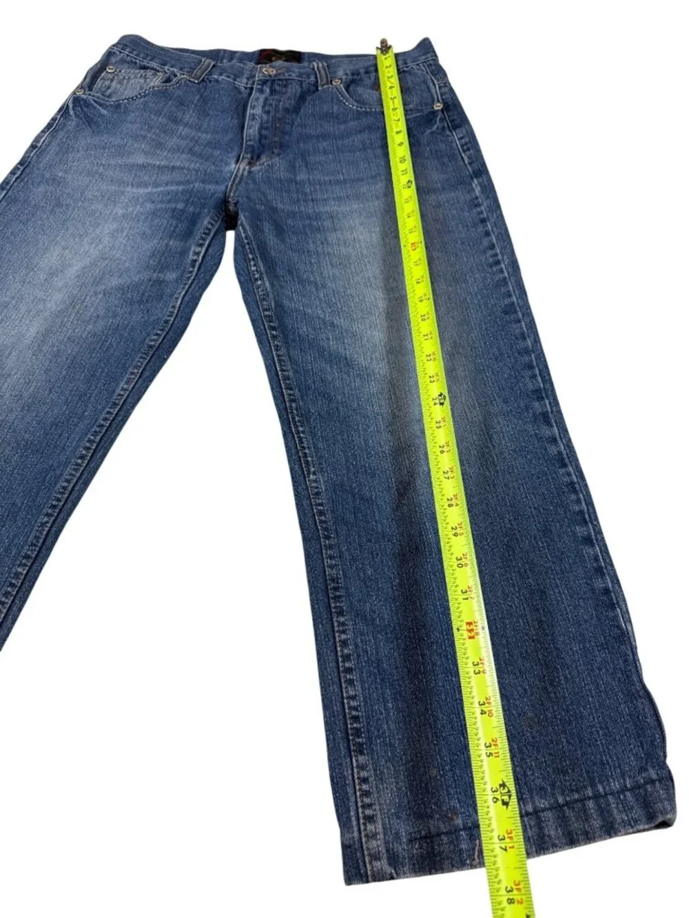 Vintage Phat Classics Phat Farm Mens Blue Denim Jeans 36/32 Relaxed Fit (GG455)